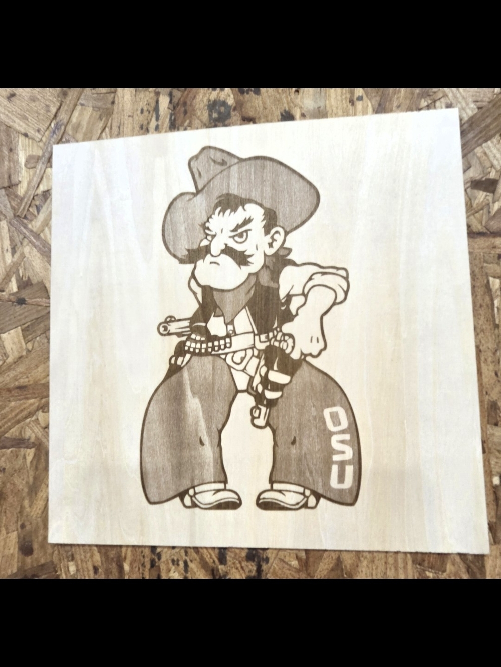 Rustic Brown Cowboy Wall Art Decal